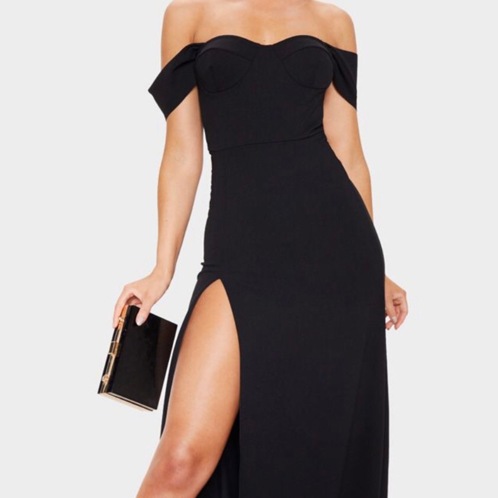 Black maxi dress
